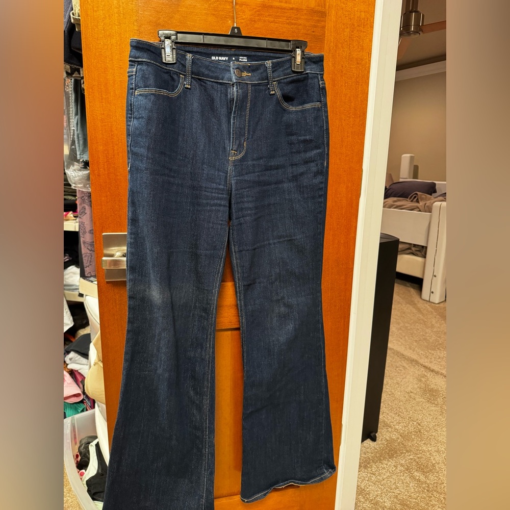 Old Navy Dark Blue Flare Jeans